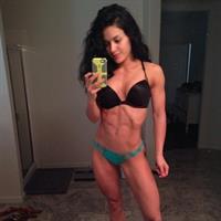 Jessica Arevalo in lingerie taking a selfie