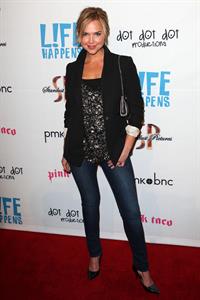 Arielle Kebbel attends the Life Happens Los Angeles premiere on April 2, 2012
