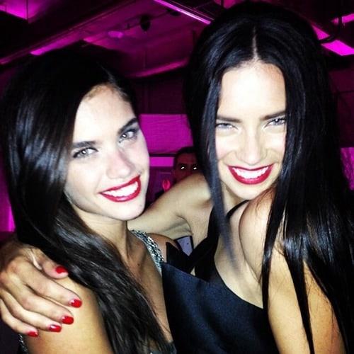 Adriana Lima taking a selfie