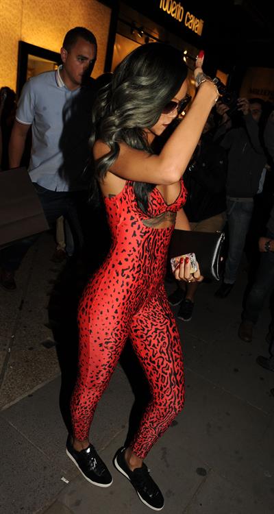 Rihanna - Shows off her toned physique in London in a $198 Adidas Originals Opening Ceremony (19.07.2013) 