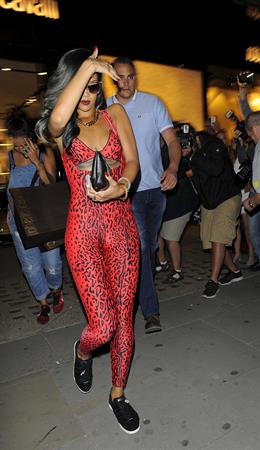 Rihanna - Shows off her toned physique in London in a $198 Adidas Originals Opening Ceremony (19.07.2013) 