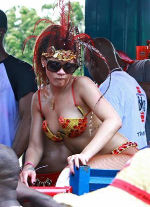 Rihanna - Kadooment parade in Barbados 8/1/11  