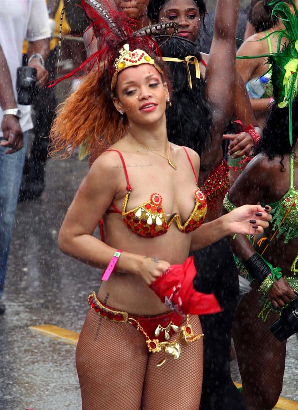 Rihanna - Kadooment parade in Barbados 8/1/11  