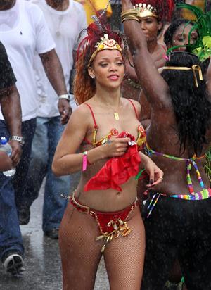 Rihanna - Kadooment parade in Barbados 8/1/11  