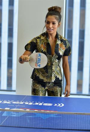 Sarah Shahi Visits Sirius M Studios, September 19, 2013 