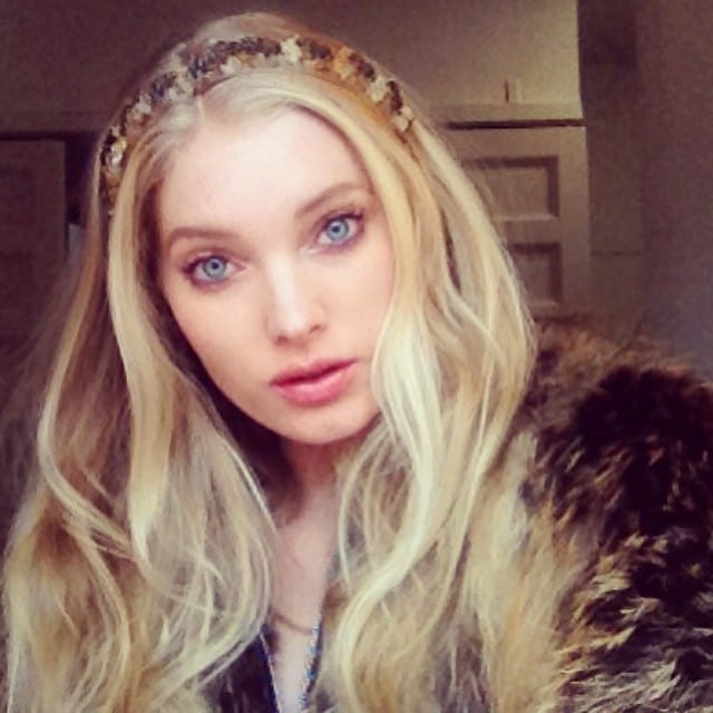 Elsa Hosk taking a selfie