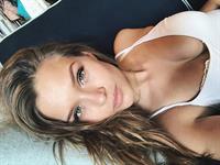 Josephine Skriver taking a selfie