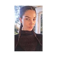 Lily Aldridge taking a selfie