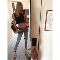 Romee Strijd taking a selfie