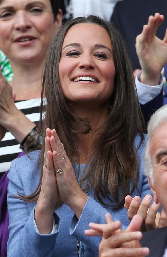 Pippa Middleton at the Centre Court opening day of Wimbledon in London on June 24, 2013