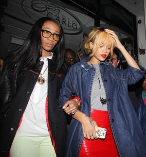 Rihanna enjoys a night out in Manchester (12.06.2013) 