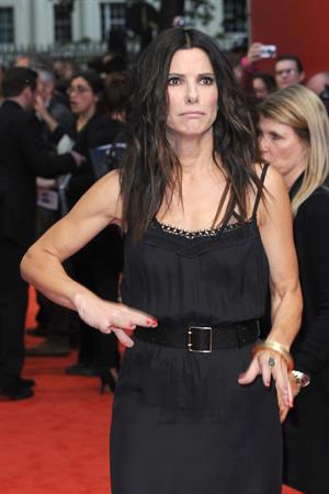 Sandra Bullock attends a gala screening of 'The Heat' at The Curzon Mayfair in London June 13, 2013 
