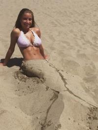 Camilla Hasselgård in a bikini