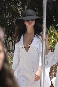 Selena Gomez in bikini by a hotel pool in Miami 5/11/13 
