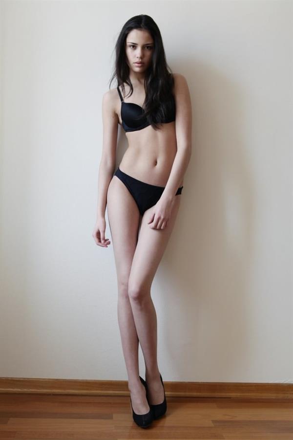 Irina Sharipova in a bikini in lingerie