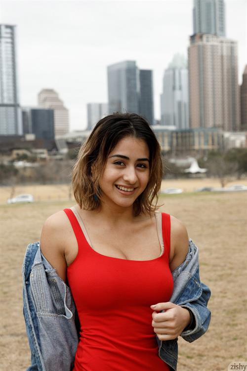 Mia Valentine in Red