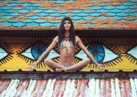 Juana Burga in a bikini