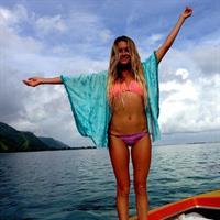 Alana Blanchard in a bikini