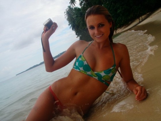 Alana Blanchard in a bikini