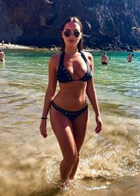 Sabine Jemeljanova in a bikini