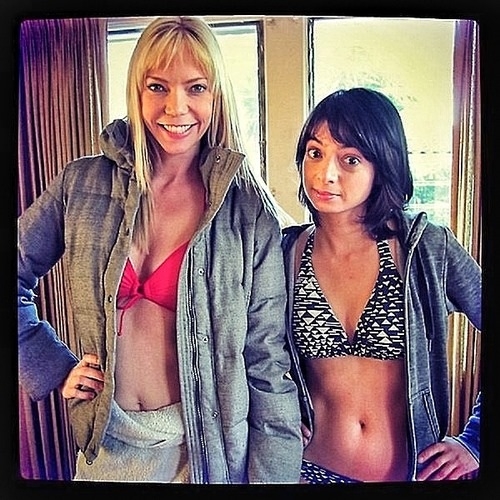 Riki Lindhome in a bikini