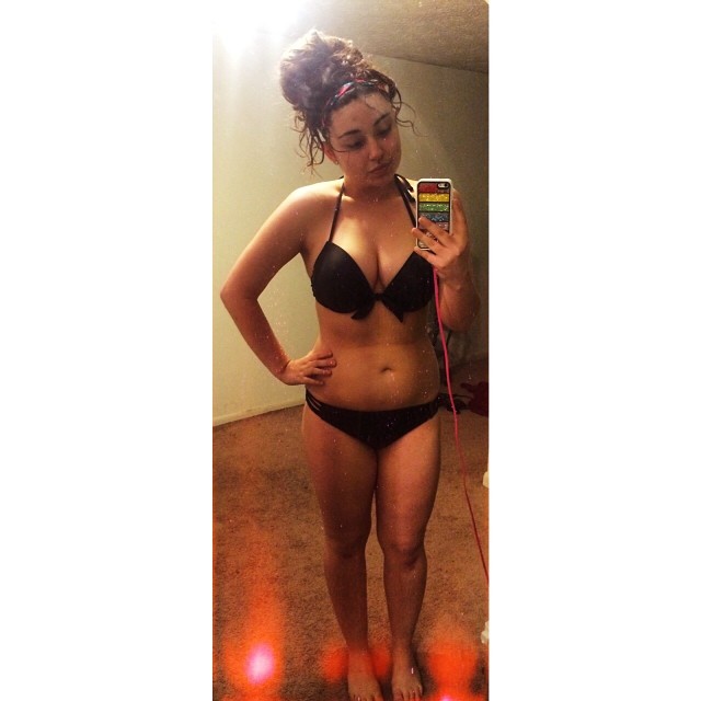 Anonymous in a bikini