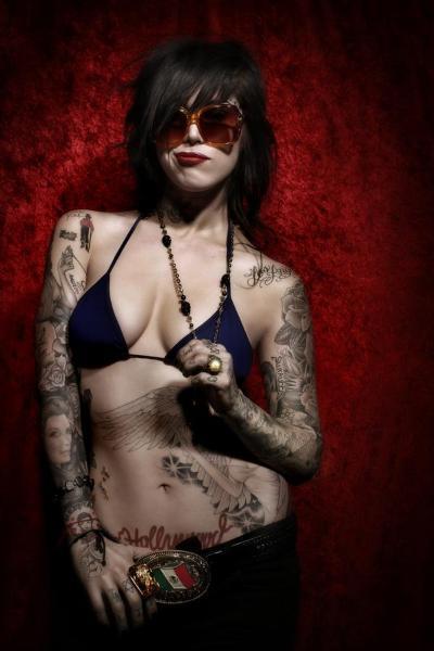 Kat Von D in a bikini