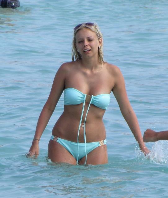 Sacha Parkinson in a bikini