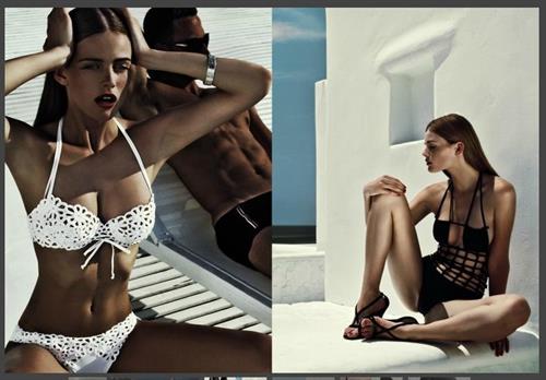 Edita Vilkeviciute in a bikini