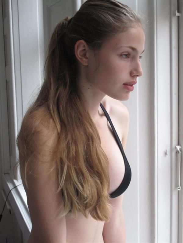 Maja Krag in a bikini