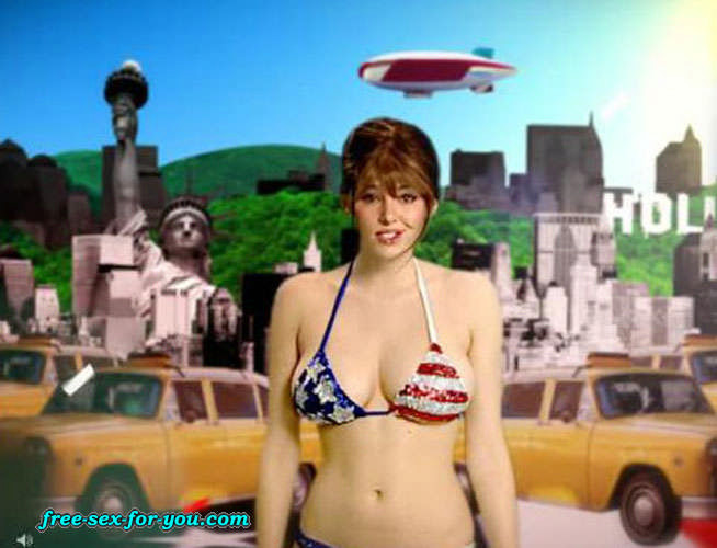 Keeley Hazell in a bikini