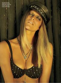 Kim Cloutier in lingerie