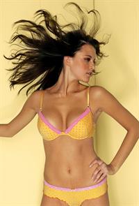 Kim Cloutier in lingerie