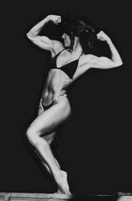 Rachel McLish in a bikini