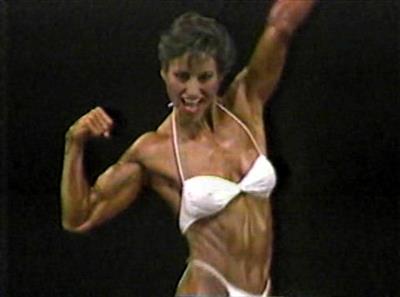 Rachel McLish in a bikini