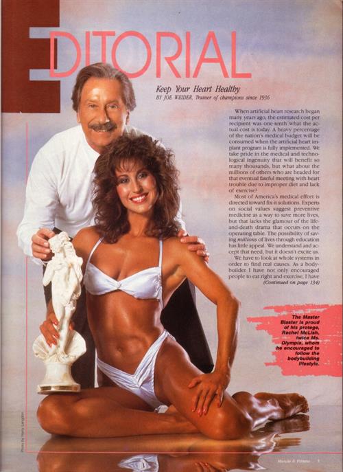 Rachel McLish in a bikini