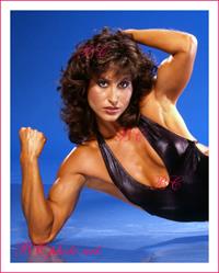 Rachel McLish in a bikini