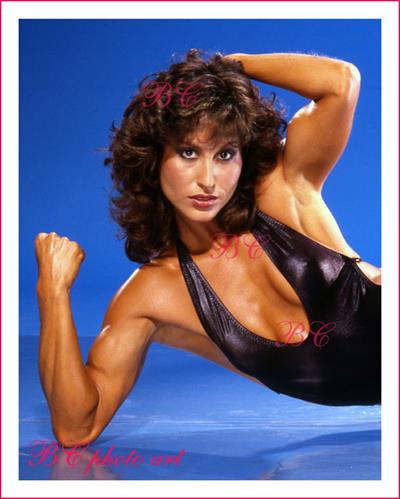 Rachel McLish in a bikini