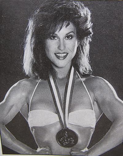 Rachel McLish in a bikini