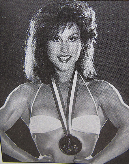 Rachel McLish in a bikini