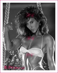 Rachel McLish in a bikini