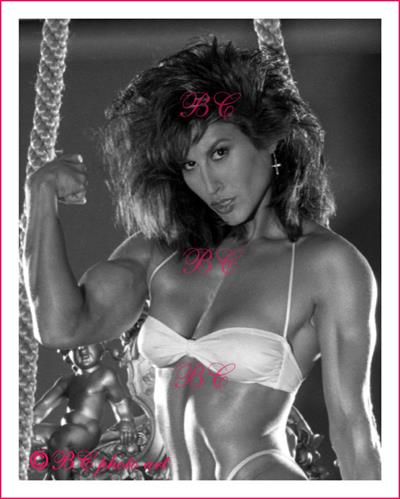 Rachel McLish in a bikini