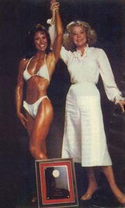 Rachel McLish in a bikini