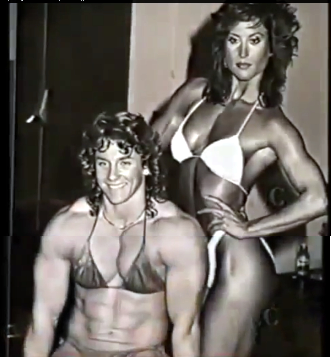 Rachel McLish in a bikini