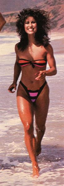 Rachel McLish in a bikini