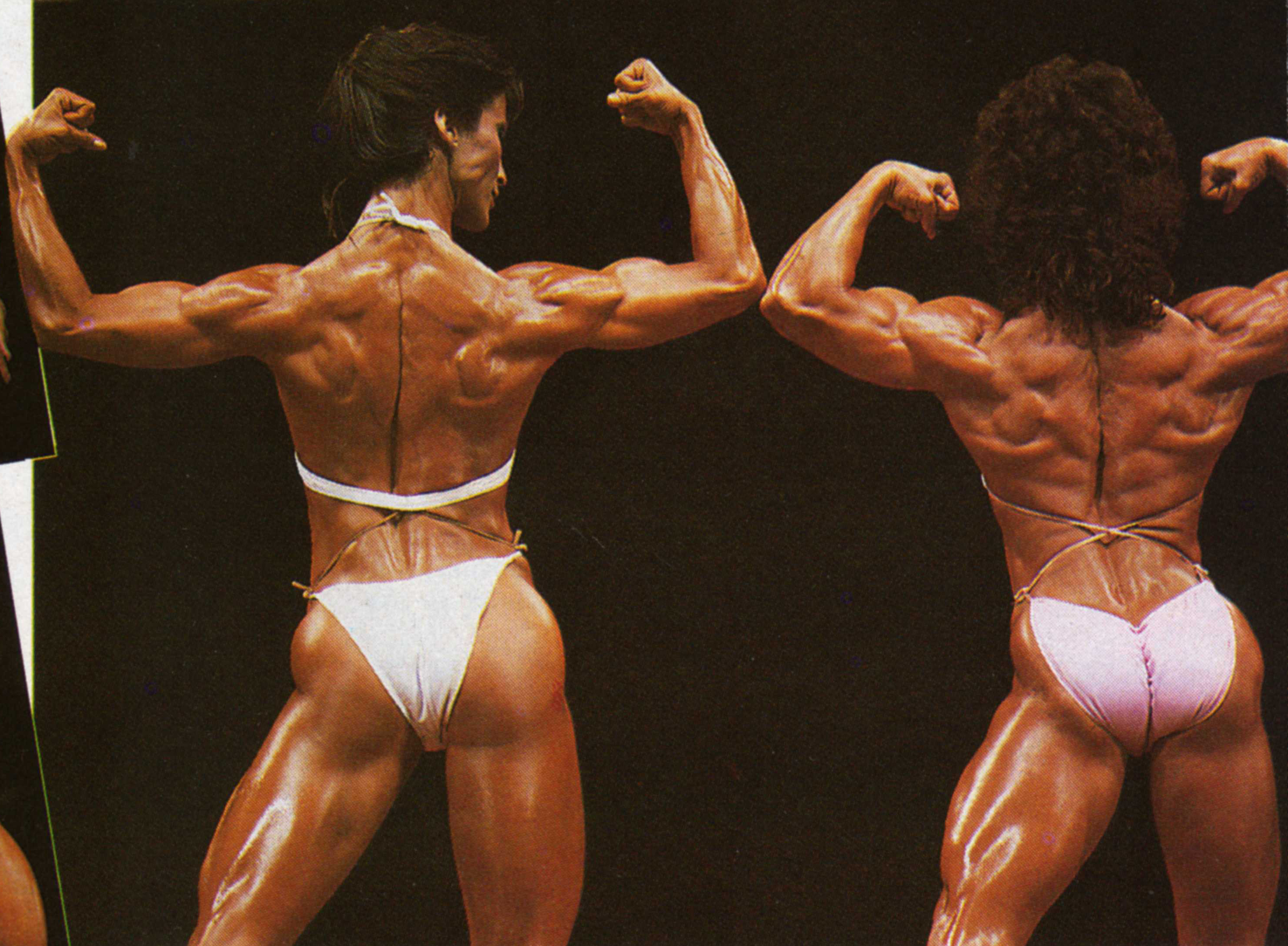 Rachel McLish in a bikini - ass