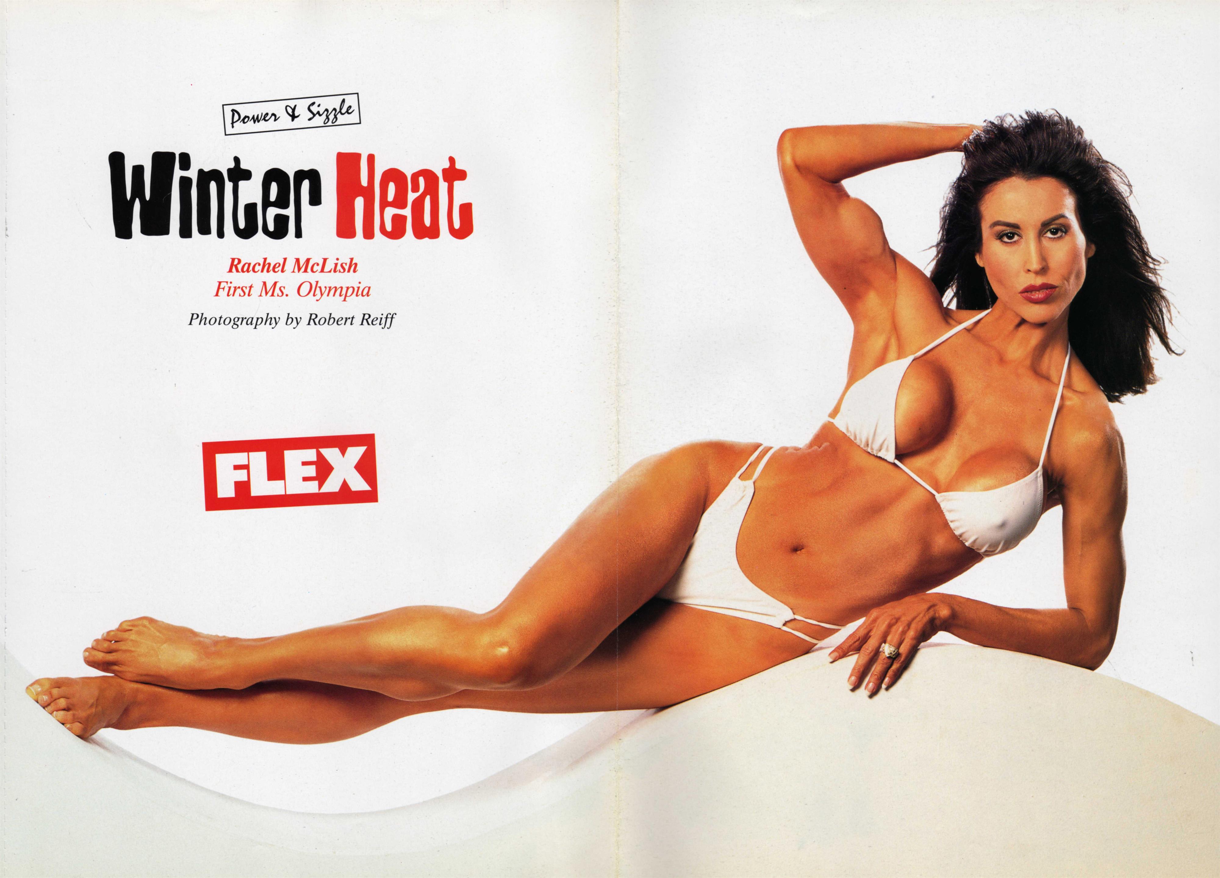 Rachel McLish in a bikini