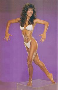 Rachel McLish in a bikini