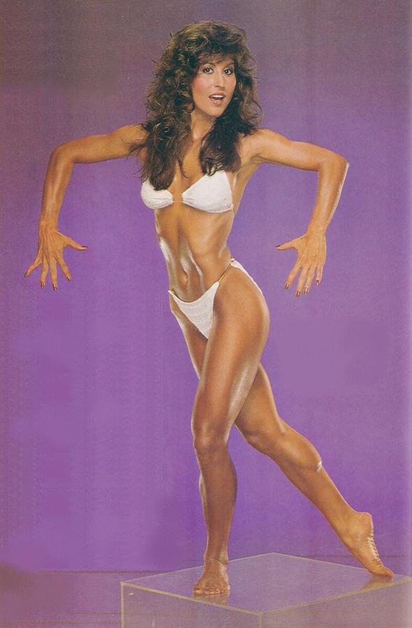 Rachel McLish in a bikini