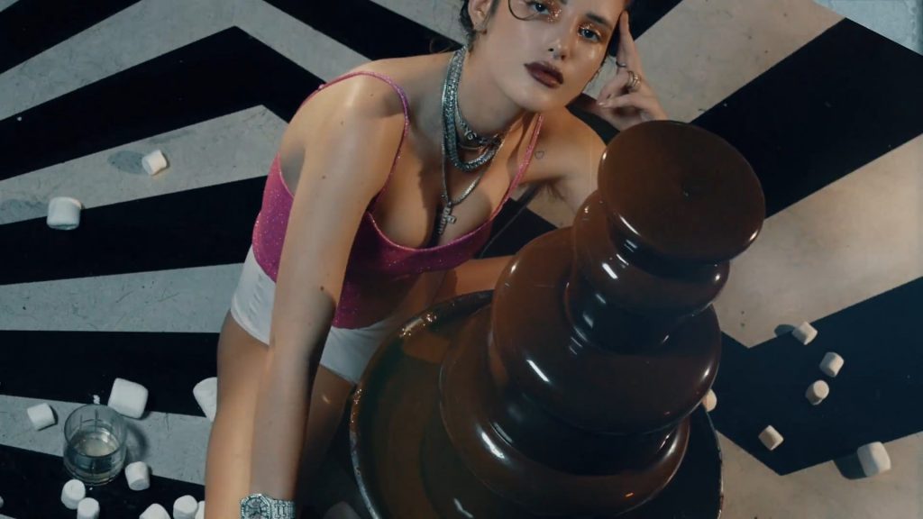 Pictures from Bella Thorne's  Thorne By Bella  shop.  November 2018